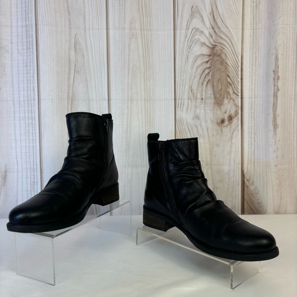 Earth Alana Skellig Slouch Ankle Bootie Leather Comfort Boots Black Size 7.5 - Picture 4 of 16